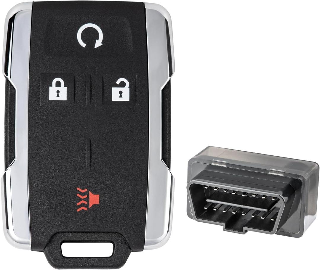 Key Fob Replacement for 2014-2020 Chevrolet Silverado & GMC Sierra/ 15-21 Chevy Colorado &GMC Canyon Car Keyless Entry Remote Control, M3N-32337100, 4 Btn
