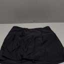 Aqua Eve Women Swim Skirt Tummy Control Swimsuit Skirt with Built-in Shorts High Waisted Split Swim Bottom Black Large, Black 