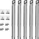 Universal Adjustable Stainless Steel Burners (12" to 17.5") for 5 Burner Gas Grills from Weber, Dyna Glo, Nexgrill, Brinkmann, Master Forge & More, BBQ Grill Replacement Parts, Universal Burner Tubes