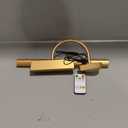 Dimmable Cordless Picture Light with Controller and Timer, Rechargeable 5000mAh Battery Wall Sconce for Wall Pictures, Gallery Artwork, Paintings, Portraits, Dartboards (Gold) (14"L x 6.3"W x 6.3"H)