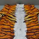 Men's Animal Print Halloween Costume Bodysuit Jumpsuit for Cosplay Party (X-Large, Tiger)