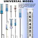 Rain Gauge Replacement Tube, Accurate Rain Gauges Outdoors Best Rated, 7" Capacity Rain Gauge Tube Replacement for Yard & Garden, Water Gauge for Rain, 2 Plastic Rainfall Meter Tube with 1 Clean Brush