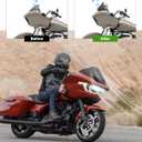 8" Windshield for Harley Road Glide 2015-2024 (Dark Tinted)