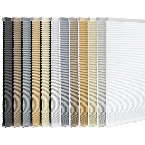 LazBlinds Cordless Cellular Shades, Light Filtering Honeycomb Shades for Home, Thermal Insulation Noise Reduction Blinds for Windows, 26'' W x 48'' H, Cream