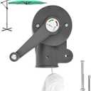 SONGBATE Patio Umbrella Replacement Parts, Umbrella Accessories, Heavy Duty Holder Umbrella Hand Crank for Offset Hanging Market Patio Umbrella