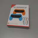 Grips & Wrist Strap Set Switch 2 Joy-Con  Ergonomic Controller Holder, Secure Gaming Accessories for Nintendo Switch 2 & OLED  Comfortable & Anti-Slip Design 2pcs