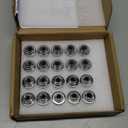 Dynofit 12mmx1.5 Stock Lug Nuts Compatible with Ford Lincoln,for 2006-2019 Fusion,2001-2019 Escape,2012-2018Focus,One-Piece Style OEM Wheel Nuts Replace for MKC MKZ Factory Nut, Work on AL/Steel Rim (Silver)