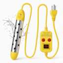 Immersion Water Heater 1500W, Portable Submersible Water Heater with Intelligent Temperature Control, Stainless Steel & Dry-Burn Protection, for Bathtubs, Hot Tubs, Pools, Buckets