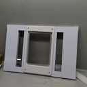 Pet Door for Window, Suitable for Window Widths of 24"-28", Quick-Fit Cat Door Window Insert, 4 Locking Mechanisms, Magnetic Closure Cat Window Door, Aluminum Frame Cat Door for Window
