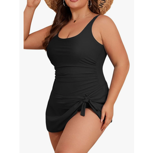 Eomenie Plus Size Swimdress for Women One Piece Swimsuit Tummy Control Swim Dresses Skirt Bathing Suit Size M