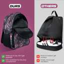 Soccer & Basketball Sports Bag with Ball Pump - Basketball Backpack with Separate Ball & Shoes Holder Compartment, Soccer Basketball Football & Volleyball Bag with Large Capacity (Pink)