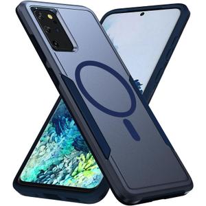 for Samsung Galaxy S20 Plus Case,[Compatible with Magsafe] [Military Grade Drop Tested] Shockproof Magnetic Tough Rugged Protective Phone Case -6.7 inch (Blue)