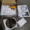 Boyel Living Shower Faucet Set with Tub Spout 10 Inches Round Rain Shower Head, Chrome 3-Function Wall Mount High Pressure Bath Tub Faucet Set with Rough-in Valve