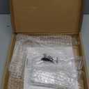 YestBuy 3 Tier Clear Square Cupcake Stand - Premium Cupcake Holder - Acrylic Cupcake Tower Display - Cady Bar Party Dcor + LED Light String - Ideal for Weddings, Birthday Parties (Yellow Light)