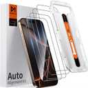 DIMONCOAT 4-Pack TOP 9H+ Glass for iPhone 16 Pro Screen Protector 6.3"[Auto Alignment Kit] [10X Military Protection] UNBREAK Tempered Glass Flim for iPhone 16 Pro 6.3 inch Case-Friendly (HD Clear)