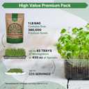 Organo Republic Cress Sprouting & Microgreens Seed - 360,000 Non-GMO Heirloom Seeds, Sprouts in Bulk 1lb Resealable Bag for Planting & Growing Microgreens in Soil, Coconut Coir, Aeroponic & Hydroponic
