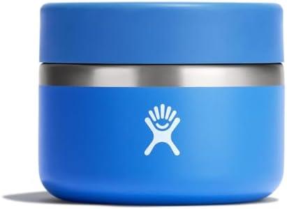 Hydro Flask Food Jar – Insulated Stainless Steel, Snack Travel Container for Hot Food, Lunch, & Soup 12 Oz Cascade Blue
