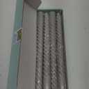 8 Pack 10 Inch Smoke-Gray Spiral Taper Candles Long Burning Dripless Candles for Party Dinner Home Decor Wedding and Celebrations