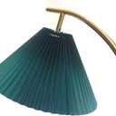 E27 Large Pleated Lamp Shade, Scalloped Lampshades for Pendant Lights Replacement Lamp Shades/Arc Floor Lamp/Table Lamp/E27/E26 Lamp Holder Arched Lamp- Emerald green