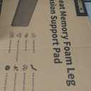 FLORICH Car Seat Extender Leg Extender Support Cushion for Driver Seats Office Chair, Leather Carseat Leg Support for Long Drivers Universal Car Seat Cushion Legs Rest Pads-Dark Black