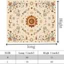 Apdidl Boho Sun Floral Tapestry Wall Hanging Bedroom Aesthetic, Bohemian Vintage Moon Girl Room Decor Tapestries, Cute India Hippie Outdoor Wall Covering for Living Room Dorm (51"X60")