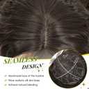 Natural Curly Hair Topper for Women-20inch Lightweight & Breathable Topper Hair Pieces for Thinning Hair, Heat Resistant Fiber Wiglet with Lace Edge to Blending well, Perfect for Daily Use & Styling