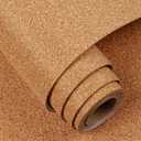 FunStick 12"x276" Cork Board Roll Thick 1.5mm Self Adhesive Corkboard Tiles for Walls Brown Wood Peel and Stick Cork Classroom Bulletin Board Paper Sheets for Home Office Wall Decor Crafts Shelf Liner