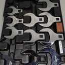 VEVOR Crowfoot Wrench Set, 1/2" Drive 14-Piece SAE (1-1/16" - 2") Crows Foot Wrench Set with Storage Tray, 40CR Material with Laser Etched Sizing, for Mechanical Maintenance or Repairs