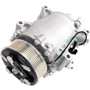 Air Conditioner AC Compressor Fits for Civic 2012 2013 2014 2015 & CR-V 2007-2014 & RDX 2007-2012 with A/C Clutch, CO4920AC AC Compressor, Replaces 38810RWCA01, 38810RZYA01, 38924R5AA01