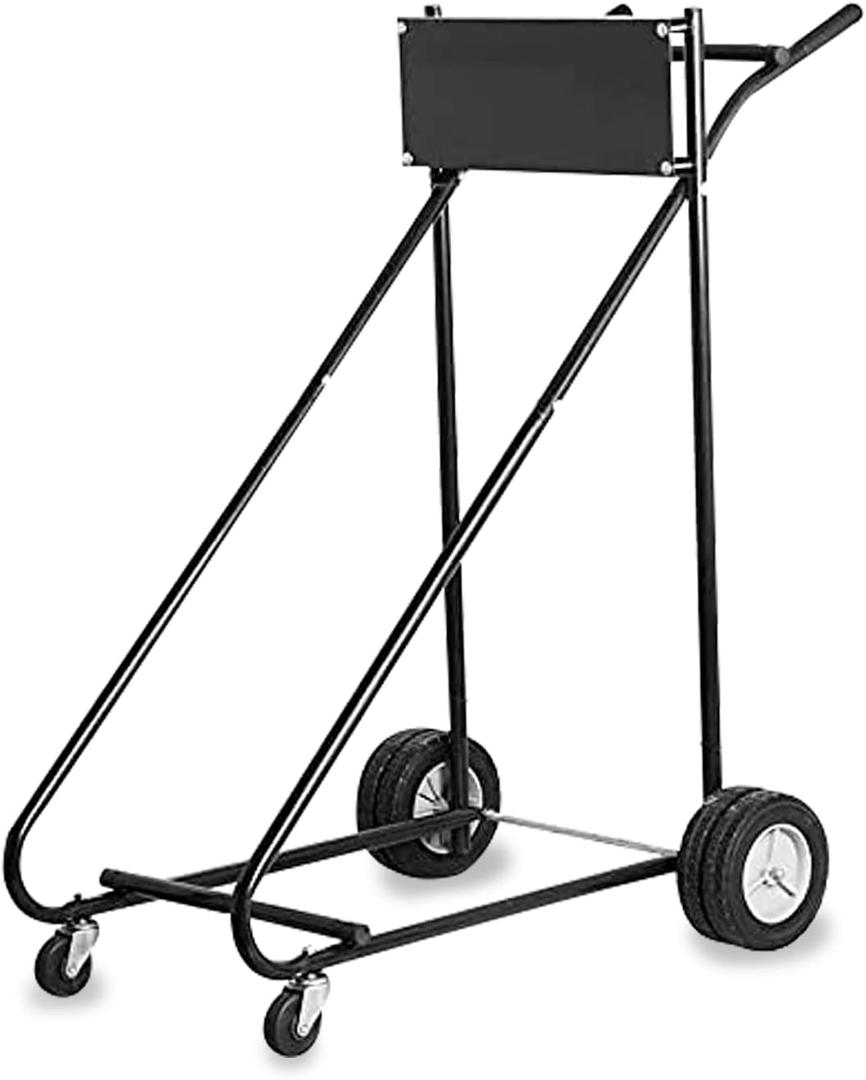 Outboard Motor Stand Cart, 315LBS Outboard Engine Stand,Boat Motor Carrier,Engine Carrier Cart Dolly Storage Transport Trailer for Shaft Motors