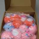 ORIENTAL CHERRY Valentines Day Gifts for Kids - 24 Pack Axolotl Plush Toys Keychains with Valentine Gifts Cards for Boys Girls Toddlers Friends Classroom School Exchange Party Favors