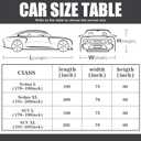 Riakrum Full Car Cover Waterproof All Weather for Automobiles Windproof Cover Rain UV Protection Sun Scratch Resistant Outdoor Universal(Fit Sedan Length (185-193'') 70'' H,Black, Silver)