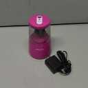 JARLINK Electric Pencil Sharpener, Heavy-Duty Helical Blade to Fast Sharpen, Auto Stop for No.2/Colored Pencils(6-8mm), AC Adapter/Battery Operated in School Classroom/Office/Home (Pink)