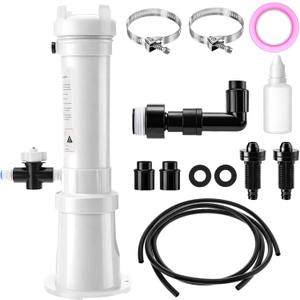 Pool Chlorinator Automatic Chlorine/Bromine Inline Feeder Compatible with R171016 300 Chlorinator Adjustable Flow Control for Pools Spas Upgraded Base and Control Valve