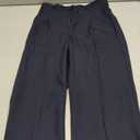 Girls Dress Pants Wide Leg Uniform Pants for Girls Preppy Clothes Size 7-14 Years, (140)