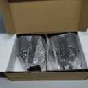 2-Pack Carbon Fiber Dual Exhaust Tips 2.5" Inlet to 3.5" Outlet, Universal Tailpipe 2.5 Inch Exhaust Muffler Tips (Matte)