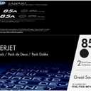 HP 85A Black Toner Cartridges (2-pack) | Works with HP LaserJet Pro P1102, P1109 Series, HP LaserJet Pro MFP M1212, M1217 Series | CE285AD