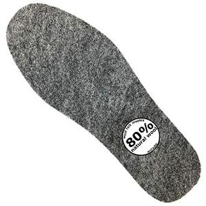 Wool Felt Warm Insoles,Soft Insert Insoles for Boots and Shoes,Wool Insoles for Men Women (Men's 8/Women's 9)