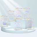 6 Pcs Baby in Bloom Wildflower Decorations  Acrylic Signs with Stand, Welcome Sign, Flower Bar, Centerpieces, Gender Reveal Decor, Bloom Bar Sign, Party Celebration Accessories