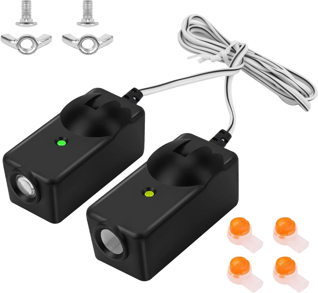 Garage Door Sensor Beam Eyes, Garage Door Safety Sensor Replacement Parts Compatible with Liftmaster/Sears/Craftsman After 1997 (41A5034, 801CB-P) No Bracket