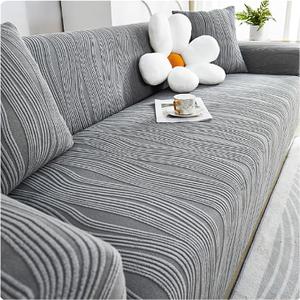 Stretch Velvet Sofa Slipcover for 1-5 Seater Couch Covers Non Slip Sofa Covers with Elastic Bottom L Shaped Couch Slipcover for Living Room(Style 6,3-Seater (190-230cm))