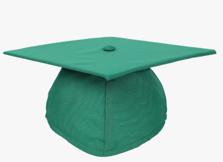 Unisex Adult Matte Graduation Cap with Tassel Year Charm 2025 Pack of 2