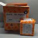 Pack of 6, Pura Size 4 Eco-Friendly Diapers (18-31lbs) Totally Chlorine Free (TCF) Hypoallergenic, Soft Organic Cotton, Sustainable Comfort, up to 12 Hours Leak Protection, Allergy UK, 22 Diapers.