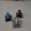 JOYIN 3 Pack Monster Truck Toy - Motion Activated Light-Up Cars for Toddlers - Monster Treads Lightning Wheels - Baby Toy Present - Press & Go Cars for Boys Girls Birthday Gifts