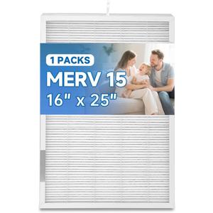 MERV 15 Replacement Filter GAPAAXCC1625 Replacement Filter Compatible with Bryant Carrier GAPAAXCC1625 Infinity 16" x 25", 16''X25''X3.5'' Airfilter (1 Pack)