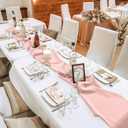 10 Pack 10ft Baby Pink Chiffon Table Runners Wedding Table Runner Sheer Romantic Tulle Table Runner for Christmas Wedding Bridal Tea Party Baby Shower Birthday Party Table Decorations(120 x 12 in)