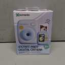 kiimento Instant Print Digital Camera, Ink-Free Thermal Printing with 4 Color-Themed Paper Options, 2.4” HD Screen, Selfie Lens, 48MP Photo, 1080p Video, 32GB Memory Card – Model P2 (Sky Blue)