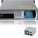 RackChoice 2U Micro ATX Compact Rackmount 2 x 5.25 Chassis Support ATX PC PS2 PSU with Side 80mm Fan