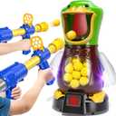 Duck Shooting Toys for Kids 3 4 5 6 7 8 Year Old - Movable Shooting Game with 36 Balls, 2 Air Pump Toy Indoor and Outdoor, Competition Game Gifts for Boys and Girls Ages 5 6 7 8 9 Years Old