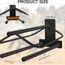 2Pcs Saddle Rack with Double Pad Bar,Heavy Duty Wall Mounted Saddle Rack Stand Saddle Pad Rack for English and Western Saddles,23.8x12.6x7.5 Inches